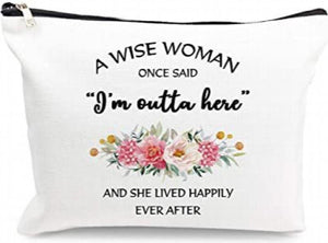 Personalized Bridemaid Makeup Bag Travel Toiletry Organizer Cosmetic Bag Gift