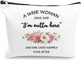 Personalized Bridemaid Makeup Bag Travel Toiletry Organizer Cosmetic Bag Gift