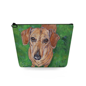 Dog Printed Travel Toiletry Bag Makeup Organizer Women's Cosmetic Bag