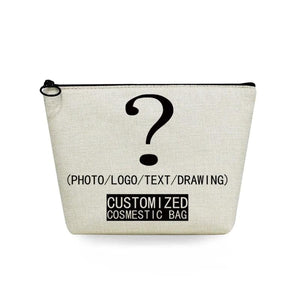Dog Paw Print Makeup Organizer Travel Toiletry Bag Women's Cosmetic Bag