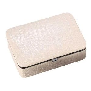 Pu Leather Travel Jewelry Box Earrings Organizer