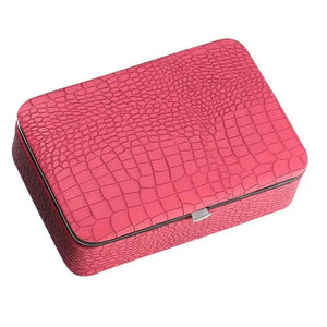 Pu Leather Travel Jewelry Box Earrings Organizer