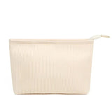 Japanese Style Pleated PU Cosmetic Bag Personalized Portable Toiletries Bag