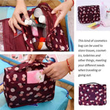 High Capacity Makeup Bag Cosmetics Storage Travel Hanging