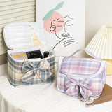 High-end Female Portable Cosmetic Bag Large-capacity Ins Travel Makeup Box