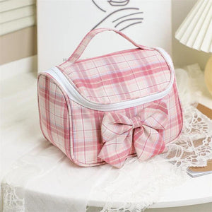 High-end Female Portable Cosmetic Bag Large-capacity Ins Travel Makeup Box
