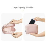 Large Capacity PU Leather Cosmetic Bag Travel Toiletries Organizer
