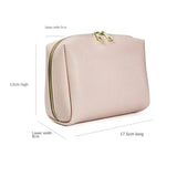 Large Capacity PU Leather Cosmetic Bag Travel Toiletries Organizer