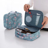 Double Layer Makeup Bag Organizer Transparent Portable Toiletry Kit