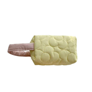 Small Makeup Pouch Flower Pressed Cotton Handbags Purses Lipstick Bag