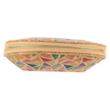 Geometric Pattern Cork Pouch Toiletry Bag for Lipstick Brushes Storage