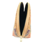 Geometric Pattern Cork Pouch Toiletry Bag for Lipstick Brushes Storage