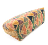 Geometric Pattern Cork Pouch Toiletry Bag for Lipstick Brushes Storage