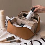 High Quality Makeup Bag Storage Pouch Leather Travel Cosmetic Organizer