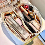 High Quality Makeup Bag Storage Pouch Leather Travel Cosmetic Organizer