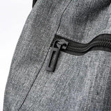 Drawstring Bag Gym With Pockets Sports Sack With Handle-Grey