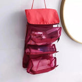 4-in-1 Women's Cosmetics Bag Travel Portable Folding