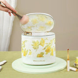 Hidden Flower Cylinder Cosmetic Bag Travel Wash Storage Bag