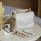 Women Large-capacity Double Layer Travel Cosmetic Bag Portable Makeup Wash Bag