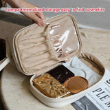 Women Large-capacity Double Layer Travel Cosmetic Bag Portable Makeup Wash Bag