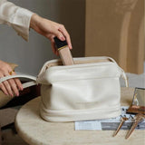 Women Large-capacity Double Layer Travel Cosmetic Bag Portable Makeup Wash Bag