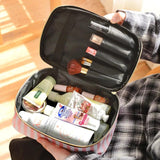 PVC Portable Cosmetic Bag Set Multifunctional Washing Bag Makeup Box