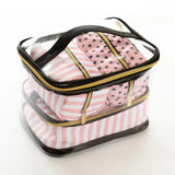 PVC Portable Cosmetic Bag Set Multifunctional Washing Bag Makeup Box