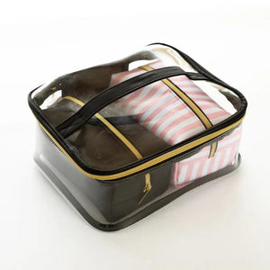 PVC Portable Cosmetic Bag Set Multifunctional Washing Bag Makeup Box