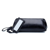 Leather Cosmetic Bag Large Capacity Clutch