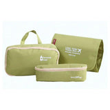 3-Piece Hanging Cosmetic Bag Travel Makeup Organizer