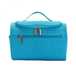 Large Capacity Travel Toiletry Bag Polyester Cosmetic Bag Women's Makeup Brush O