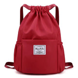 Drawstring Bag Backpack Lightweight Oxford Cloth Shoulders Bag