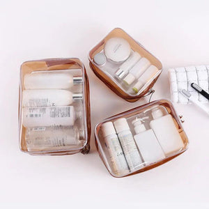 Transparent PVC Storage Bag Travel Cosmetic Toiletries Storage Bag