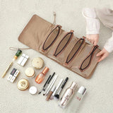 Portable Makeup Organizer Travel Bag Set with 4 Removable Compartments