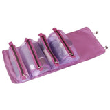 Portable Makeup Organizer Travel Bag Set with 4 Removable Compartments