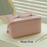 Large Capacity Portable Women's Makeup Bag Toiletries Organizer