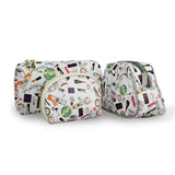 Alirattan Three-Piece Cosmetic Bag Ladies Travel Convenient Storage Bag