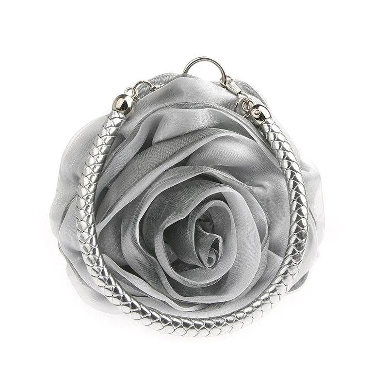 Portable Double-Sided Flower Bag Women's Small Bag Dress Bag