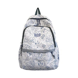Cartoons Graffiti College School Bag Backpacks For Women Book Packbags