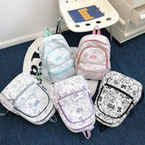 Cartoons Graffiti College School Bag Backpacks For Women Book Packbags