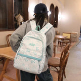 Cartoons Graffiti College School Bag Backpacks For Women Book Packbags