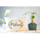 Floral Blush Make Up Bag Bridal Shower Mother of Bride Gift