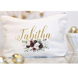 Floral Blush Make Up Bag Bridal Shower Mother of Bride Gift