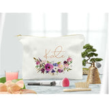 Floral Geometric Makeup Bag Bridal Shower Cosmetic Wash Bag