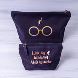 Navy Rose Bridal Party Makeup Bag, Bridesmaid Pouch