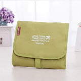 Cosmetic Storage Bag for Ladies Travel, Foldable Toiletry Makeup Brush Holder