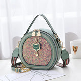 Women's Cross-body Bag & One-shoulder Small Round Bag Set