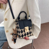 Rabbit Lock Handbag Shoulder Bag Crossbody Messenger Tote