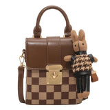 Rabbit Lock Handbag Shoulder Bag Crossbody Messenger Tote