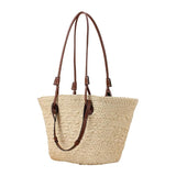 Large Handwoven Shoulder Bag for Summer Beach Vacation